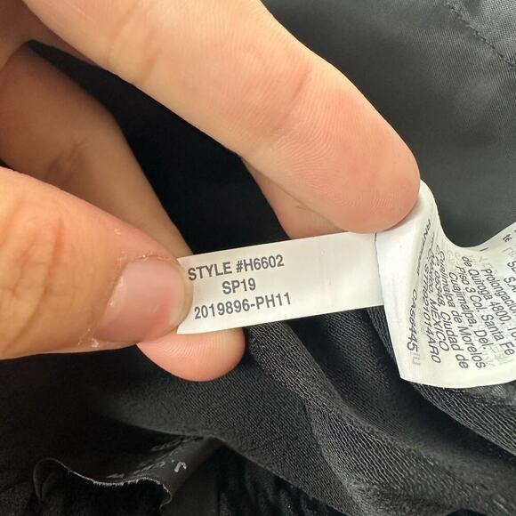 J.Crew Pants Wide Leg Crop Trousers Crepe Pull On High Waist Neutral Black 00P - Picture 7 of 8